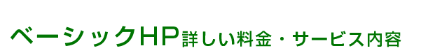 ベーシックHP詳しい料金・サービス内容
