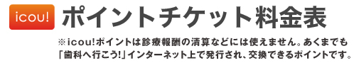 歯科へ行こう！ ポイントシステム